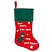 Cheap Chic Seasonal Dog Christmas Stocking - Dear Santa, I've Been a Very Good Doggie! - 18.5