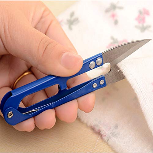 U Sewing Scissors Clippers,MIUSIE 12 PCS Mini Small Snips Trimming Nipper,Mini Sewing Scissors,Embroidery Thrum Yarn Fishing Thread Beading Cutter for Sewing