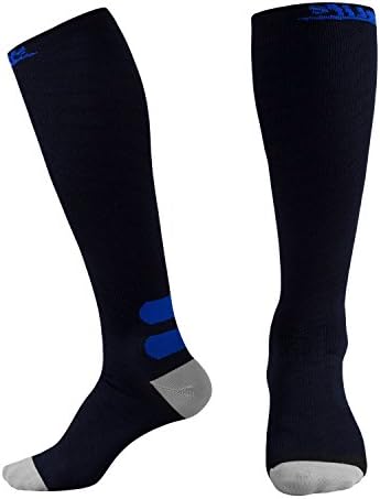 Compression Socks (20-30 mmHg) - Reinforced Toe & Heel - Best for Running, Nurses, Flight Travel, Maternity Pregnancy, Circulation & Recovery