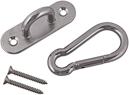 Ewead, M8 Ceiling Hook Hammock Swing Hook Indoor Outdoor Carabiner with Self-tapping screws for Yoga Swing Chair Hammock Hanging