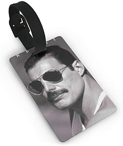 Queen Freddie Mercury Tribute PVC Luggage Tags, Travel ID Baggage Bag Labels