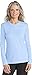 Coolibar UPF 50+ Women's V-Neck T-Shirt - Sun Protective (Medium- Blue Harbor)