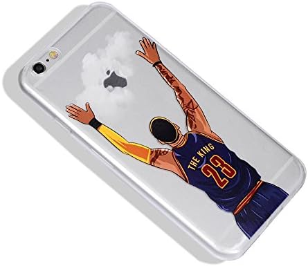 NBA Phone Case NBA Star Soft Tpu Phone Back Cover Michael Jordan LeBron James Phone Cover Coque for Iphone 7 4.7 inch(05) (01)