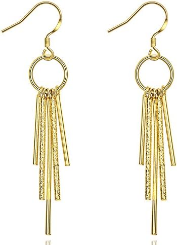 Tassel earrings,Wholesale Nickle Free Antiallergic Real Gold Plated ,Earrings jewelry for women
