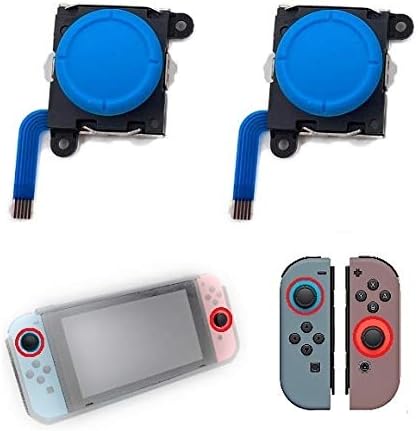 Amazon Co Jp ジョイコン 修理 Switch Joy Con 対応 交換用 アナログ スイッチコントローラー ジョイスティック Joycon L R 青 ブルー 2個セット 改良型 ホビー