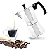 GROSCHE Milano Stovetop Espresso Maker Moka Pot 6 espresso Cup - 9.3 oz, Silver - Cuban Coffee Maker Stove top coffee maker Moka Italian espresso greca coffee maker brewer percolator