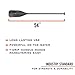 Carlisle Standard Polyethylene Clad Aluminum Canoe Paddle with T-Grip