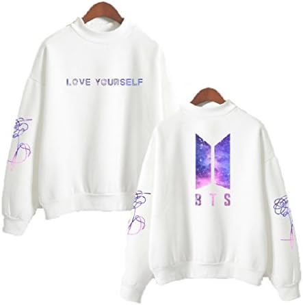 BTS Love Yourself Unisex Fashion Long Sleeve Round Collar Hoodie