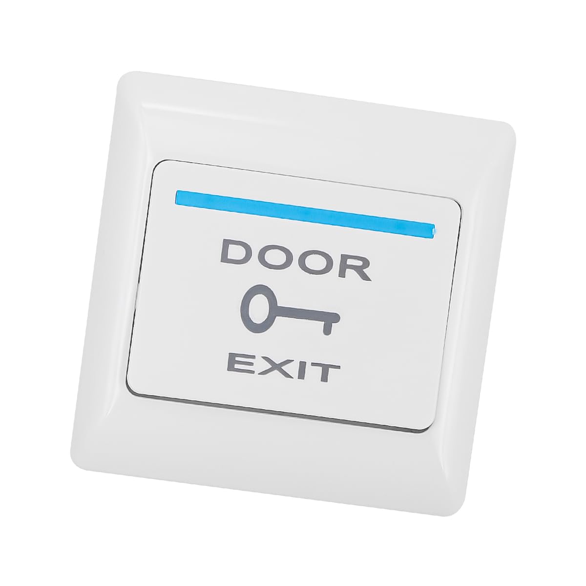 ZONADAH Wall Push Button Door Exit Switch Receptionist Release Button Switch Door Access Control System Door Access Control System PC Panel White