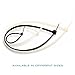 QualGear CT5-B-100-P Self-Locking Cable Ties, 8-Inch, Black 100/Poly Bag