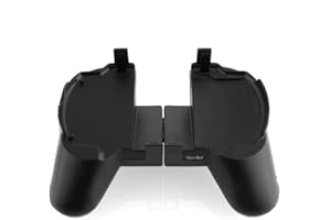 KUJOBUY Flexible Console Grip Handle Attachment Holder Stand Replacement for Sony PSP 2000 PSP 3000 Series - Black Shell Controller Protective Case Hand Grip Holder Gaming Case Handle Stand for PSP