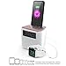 iHome iPL24 Dual Alarm FM Clock Radio with Lightning Connector for iPhone 5/5S/SE 6/6Plus 6S/6SPlus w/USB Out Charging- Rose Gold