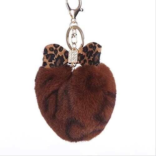 DXQY Keychain Bowknot Women Key Chain Keychain Fake Rabbit Pompom