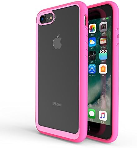 FinestBazaar iPhone 8 Plus / 7 Plus Case Premium Hybrid Clear Protective Shockproof Bumper For Apple iPhone 8 Plus / 7 Plus 5.5" [ Pink ] + Free Screen Protector