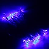 ER CHEN(TM) Indoor and Outdoor Waterproof Battery Operated String Lights on 4M PVC String with Flash Function (Blue)