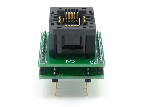 Waveshare PLCC20 TO DIP20 1.27mm Pitch Yamaichi IC Programming Socket Adapter for PLCC20