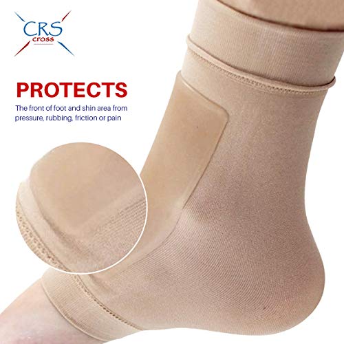 CRS Cross Lace Bite Pads Premium Padded Skate Socks Protection of