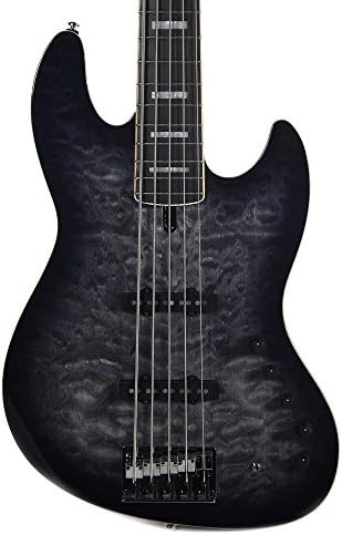 Sire Marcus Miller V9 Swamp Ash/Quilted Maple 5-String Bass Transparent Black Satin w/Gig Bag