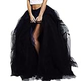 Wedding Planning Women's Black Tulle Special Occasion Skirt