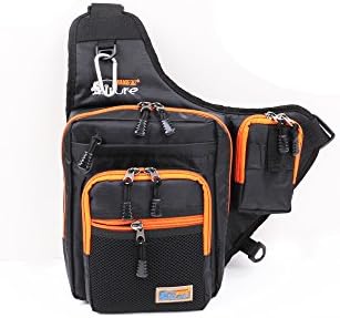Primebuy Fishing Bags Multi-Purpose Waterproof Fishing Tackle Bag Pack Shoulder Box Reel Lure Storage Canvas(Black)