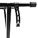 Hamzer Heavy Duty, Single-X Shape Piano Keyboard Stand - Height Adjustable & Portable w/ Non Slip Caps & Durable Locking Straps, Black