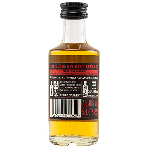 1770 GLASGOW SINGLE MALT SCOTCH WHISKY THE ORIGINAL 46% vol. 1x0,05L MINIATUR – Bild 3