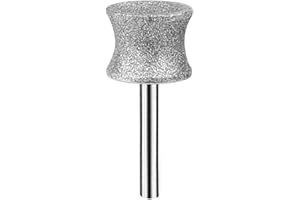 RIUORKIE Diamond Dog Nail Grinder Attachment, Rotary Nail Grinder Bits for Dog 1/8" Replacement Heads Nail Grinder Angles Curves Surfaces Grinder Attachment for Dremel Etc- Concave（120# Smoother）