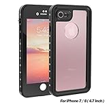 iPhone 7 / 8 Waterproof Case, UBeesize Drop Resistant Full Sealed Underwater Protective Cover, Dirtproof Snowproof Shockproof IP68 Certified Waterproof Case for iPhone 7 & iPhone 8 (2017)
