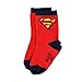 Superman Toddler 6 pk Crew Socks (3T/4T, Superman Whap!)