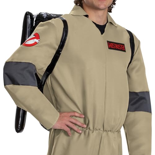 Disguise Adult Ghostbusters Adult Costume, Offiical Ghostbusters Frozen Empire Halloween Costume Jumpsuit