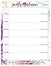 bloom daily planners Weekly Planning Pad - Peacock - Double Sided Tear Off To Do Pad - 8.5