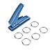 Single Hole Punch Heavy Duty Paper Hole Puncher Small One Hole Punch with 6 Extra Book Rings
