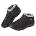 gracosy Warm Snow Boots, Winter Warm Ankle Boots,Fur Lining Boots,Waterproof Thickening Winter Shoes for Women Black 8 US