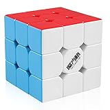 D-FantiX Qiyi Thunderclap 3x3 Speed Cube Stickerless Smooth Magic Cube Puzzle 57mm