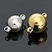Linsoir Beads Stainless Steel Ball Shape Magnetic Clasp Converter for Heavy Necklaces Bracelet Making Dia=10mm 2 Sets