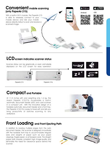 3 Avision+PaperAir+215L+Portable+Business