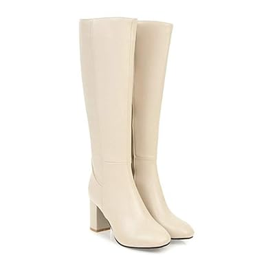 ASO-SLING Women's Knee High Heel Slouchy Boots Kuwait Ubuy