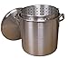 King Kooker KK32 32-Quart Aluminum Boiling Pot with Punched Basket