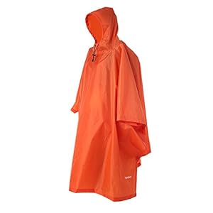 TOM SHOO Regenponcho, regenjas, waterdichte campingtent, dekzeil, 3-in-1 multifunctionele regenhoes voor jagen, kamperen…