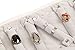 WODISON Portable Velvet Travel Jewelry Roll Rings Organizer Clutch Bag Case-for Rings Gift Idea