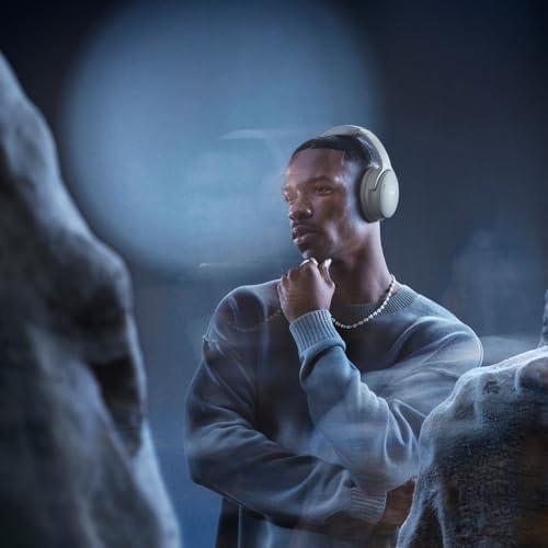 QuietComfort Headphones Cuffie con Cancellazione del Rumore Wireless e Bluetooth 5.1 Over-ear con Durata della Batteria Fino a 24 Ore, Grigio Chiaro di Luna - Edizione limitata