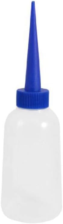 Wilk Tip Glue Bottle Empty Applicator Glue Bottle with Blue Lid for Small Gluing Projects, Paper Quilling DIY Craft, Acrylic Painting 100ml
