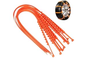 Reusable Anti Snow Chains of Car, 30 Snow Tire Chains,Universal Emergency Tire Chains,Adjustable Plastic Anti-skid Ties,Car W