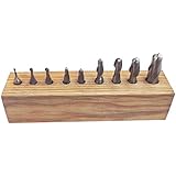 HHIP 8001-0009 2 Flute Ball Nose End Mill Set, 9 Piece