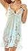 ADOREJOY Women's Lace Babydoll Lingerie Set(M,Green)