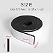 MAGZO Weather Stripping Door Seal, 2 Inch Wide X 3/8 Inch Thick Adhesive Foam Tape Soundproof Weatherstripping for Windows, 1 Roll Total 6.5FT Black