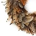 ZUCKER Natural Pheasant Feather Christmas Wreath - 15