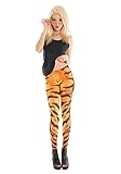 Tiger Print Leggings - Small