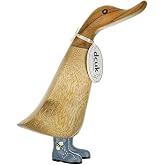DCUK Natural Wooden Duckling - Bee Design Boots, 23 x 14cm, BEE1BOOTS