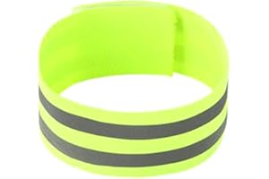 2 pcs Reflective Running Gear Bands Armband Belt for Night Walking Bike, Adjustable Reflective Bands for Runners Durable Proc